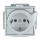 Busch-Jaeger 20 EUCBDR-83 Busch-Servicesteckdose® mit erh. Berührungsschutz Alusilber 2CKA002013A5417