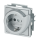 Busch-Jaeger 20 EUCBDR-83 Busch-Servicesteckdose® mit erh. Berührungsschutz Alusilber 2CKA002013A5417