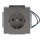 Busch-Jaeger 20 EUCBLI-866 SCHUKO® Steckdosen-Einsatz Busch-steplight® mit Nachtorientierungslicht Edelstahl 2CKA002013A5460