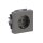 Busch-Jaeger 20 EUCBLI-866 SCHUKO® Steckdosen-Einsatz Busch-steplight® mit Nachtorientierungslicht Edelstahl 2CKA002013A5460