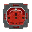 Busch-Jaeger 20 EUCNB-12-82 SCHUKO® Steckdosen-Einsatz mit Beschriftungsfeld Rot 2CKA002013A5423
