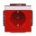Busch-Jaeger 20 EUCNB-12-82 SCHUKO® Steckdosen-Einsatz mit Beschriftungsfeld Rot 2CKA002013A5423