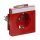 Busch-Jaeger 20 EUCNB-12-82 SCHUKO® Steckdosen-Einsatz mit Beschriftungsfeld Rot 2CKA002013A5423