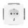 Busch-Jaeger 20 EUCNB-84 SCHUKO® Steckdosen-Einsatz mit Beschriftungsfeld Studioweiß 2CKA002013A5430