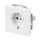 Busch-Jaeger 20 EUCNB-84 SCHUKO® Steckdosen-Einsatz mit Beschriftungsfeld Studioweiß 2CKA002013A5430