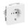 Busch-Jaeger 20 EUCNB-84 SCHUKO® Steckdosen-Einsatz mit Beschriftungsfeld Studioweiß 2CKA002013A5430