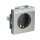 Busch-Jaeger 20 EUCNB-866 SCHUKO® Steckdosen-Einsatz mit Beschriftungsfeld Edelstahl 2CKA002013A5432