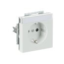 Busch-Jaeger 20 EUCNB-884 SCHUKO® Steckdosen-Einsatz mit Beschriftungsfeld Studioweiß 2CKA002013A5433