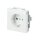 Busch-Jaeger 20 EUCNB-884 SCHUKO® Steckdosen-Einsatz mit Beschriftungsfeld Studioweiß 2CKA002013A5433