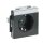 Busch-Jaeger 20 EUCNB-885 SCHUKO® Steckdosen-Einsatz mit Beschriftungsfeld Schwarz Matt 2CKA002013A5434