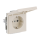 Busch-Jaeger 20 EUKNB-82 SCHUKO® Steckdosen-Einsatz mit Klappdeckel und Beschriftungsfeld Elfenbein 2CKA002018A1538