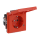 Busch-Jaeger 20 EUKNBL-14-82 SCHUKO® Steckdosen-Einsatz mit Klappdeckel, Beschriftungsfeld und LED Kontrolllicht Orange 2CKA002018A1546