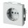 Busch-Jaeger 2300 EUCB-83 SCHUKO® Steckdosen-Einsatz mit erh. Berührungsschutz Alusilber 2CKA002013A5450