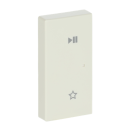 Busch-Jaeger 6237-21-82 Wippe 2-fach links, mit Symbol "Play/Pause" Elfenbein 2CKA006220A0735