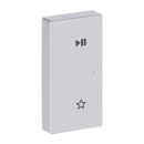 Busch-Jaeger 6237-21-83 Wippe 2-fach links, mit Symbol "Play/Pause" Alusilber 2CKA006220A0737