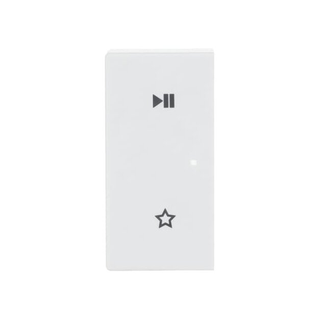 Busch-Jaeger 6237-21-84 Wippe 2-fach links, mit Symbol "Play/Pause" Studioweiß 2CKA006220A0739