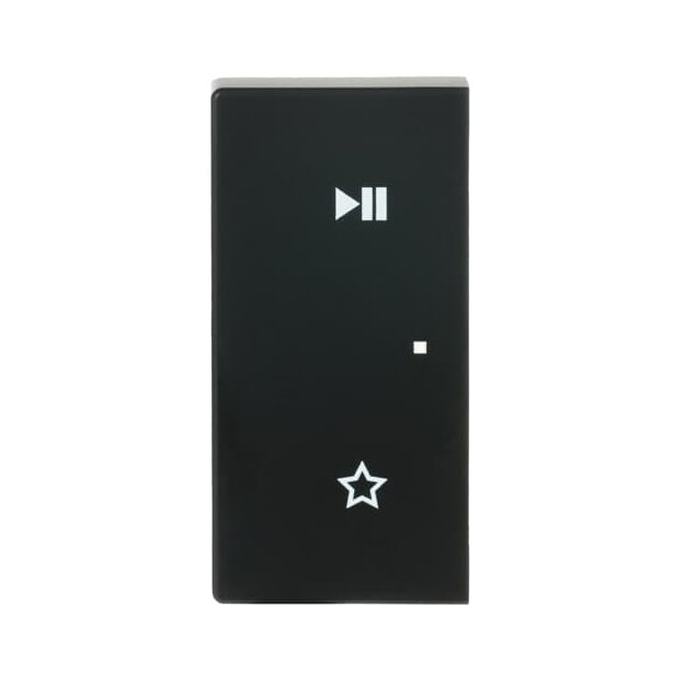 Busch-Jaeger 6237-21-885 Wippe 2-fach links, mit Symbol "Play/Pause" Schwarz Matt 2CKA006220A0751