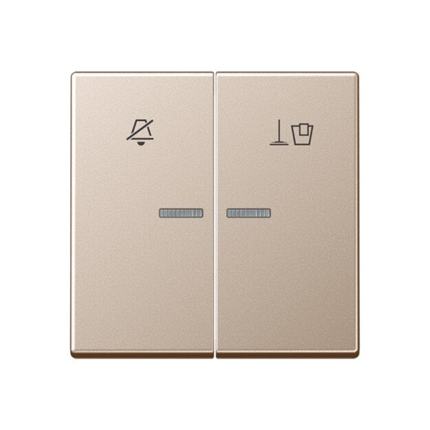 Jung ARUKO5MCH Hotelwippe, Innenstelle (Duroplast) Champagner