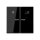 Jung ARUKO5MSW Hotelwippe, Innenstelle (Duroplast) Schwarz