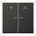 Jung ALRUKO5MAN Hotelwippe, Innenstelle (lackiertes Aluminium) Anthrazit Serie LS