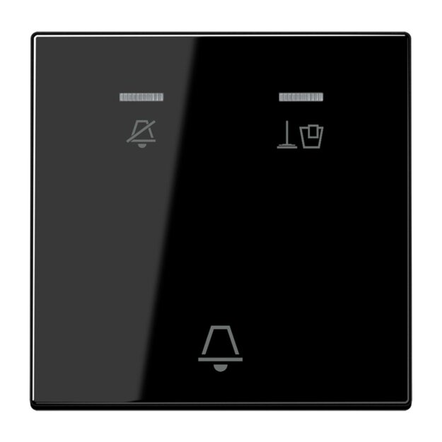 Jung LSCUKO5MSW Hotelwippe, Außenstelle Schwarz Serie LS