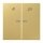 Jung MERUKO5MC Hotelwippe, Innenstelle (Messing) Messing Serie LS