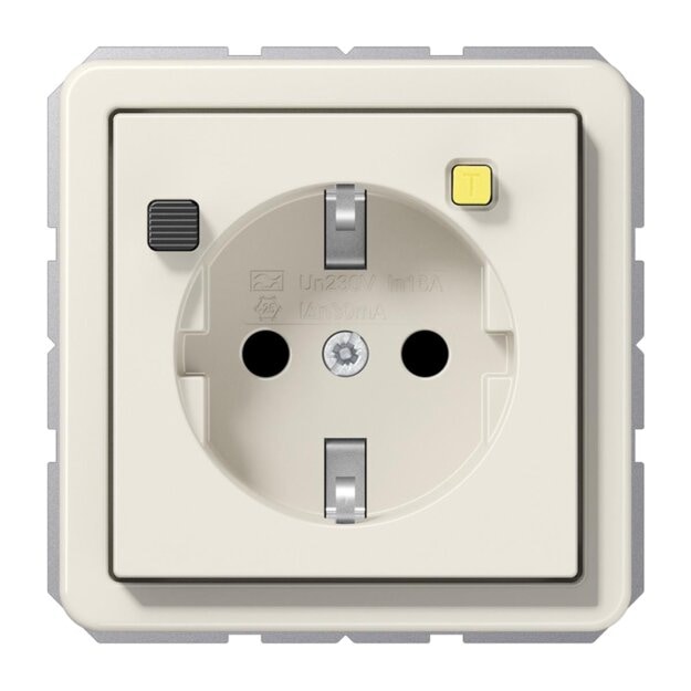 Jung CD5520.30 FI-SCHUKO-Steckdose 30 mA (Thermoplast bruchsicher) Weiß Serie CD