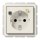 Jung CD5520.30 FI-SCHUKO-Steckdose 30 mA (Thermoplast bruchsicher) Weiß Serie CD