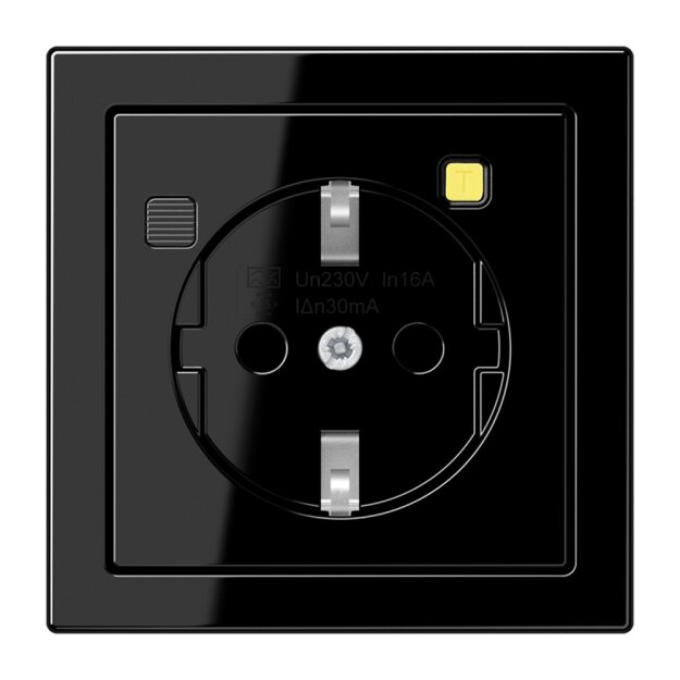 Jung LS5520.30SW FI-SCHUKO-Steckdose 30 mA Schwarz Serie LS