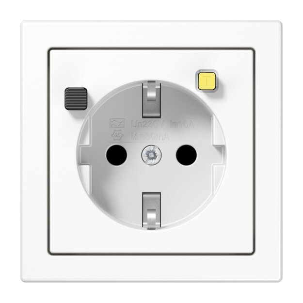 Jung LS5520.30WW FI-SCHUKO-Steckdose 30 mA Alpinweiß Serie LS