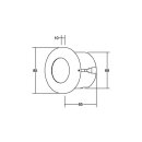 Brumberg 10141203 LED-Wandeinbauleuchte 230 V AC 1,2 W TEDO-R Edelstahl