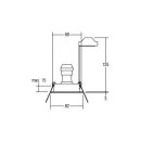 Brumberg 36187250 Einbaustrahler GU10 max. 10 W LED...