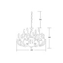 Brumberg 50806050 Pendelleuchte RAVENNA Gold