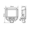 ESYLUX EL10810121 LED-Strahler 30 W mit 160°...