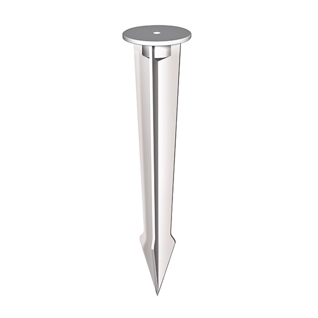 ESYLUX EL10810541 Bodenanker inklusive Adapter für LED-Strahlerserie OFL-/AFL-SUN zur Stabilisierung des Strahlers in weichem Erdreich FL GROUND SPIKE WH Weiß