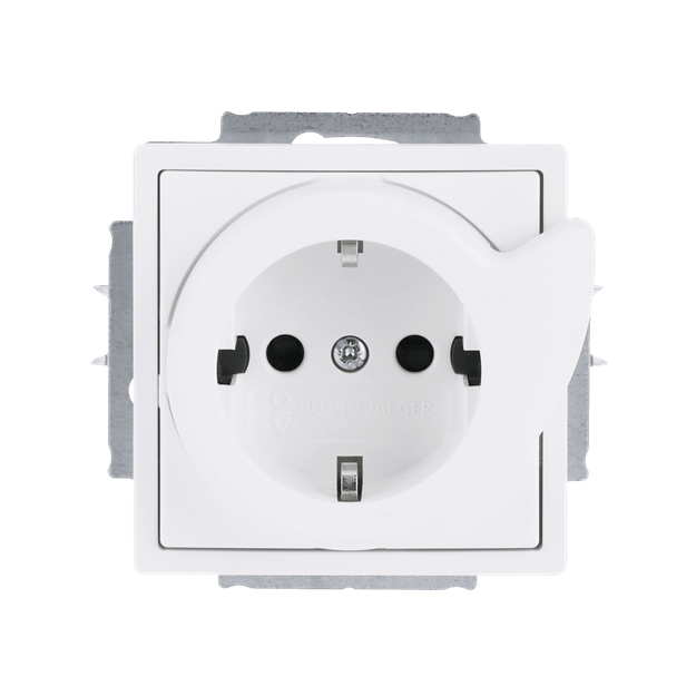 Busch-Jaeger 20 EUCBDR-884 Busch-Servicesteckdose® mit erh. Berührungsschutz Studioweiß 2CKA002013A5420