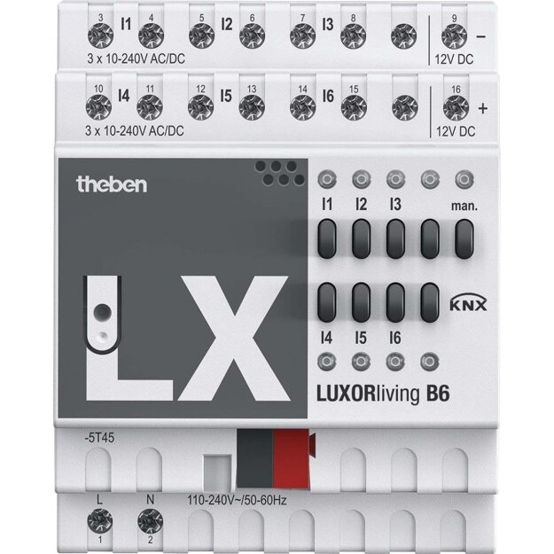 Theben 4800430 Smart Home-System 6 Kanäle LUXORliving B6