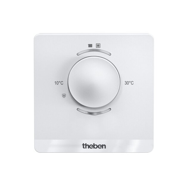 Theben 4800480 Smart Home-System Raumtemperaturregler LUXORliving R718 Weiß