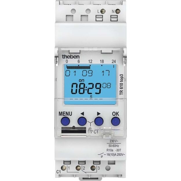 Theben Digitale Zeitschaltuhr TR 610 top3 (1er)