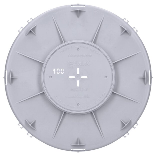 Kaiser 1282-01 Einbaugehäuse HaloX 180 Frontteil Einbaudurchmesser Ø 100 mm für Ortbeton