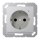 Jung A1520-OALLNW SCHUKO-Steckdose mit LED-Licht (lackiertes Aluminium) Aluminium Serie A