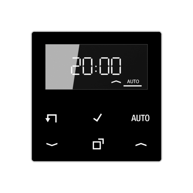 Jung A1750DSW Timer Standard mit Display Schwarz Serie A