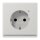 Jung LS1520-OLGLNW SCHUKO-Steckdose mit LED-Licht Lichtgrau Serie LS