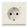 Jung LS1520-OLNW SCHUKO-Steckdose mit LED-Licht Weiß Serie LS