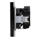 Jung LS1520-OSWLNW SCHUKO-Steckdose mit LED-Licht Schwarz Serie LS