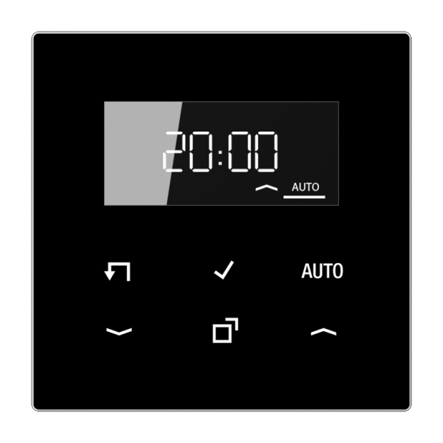 Jung LS1750DSW Timer Standard mit Display Schwarz Serie LS