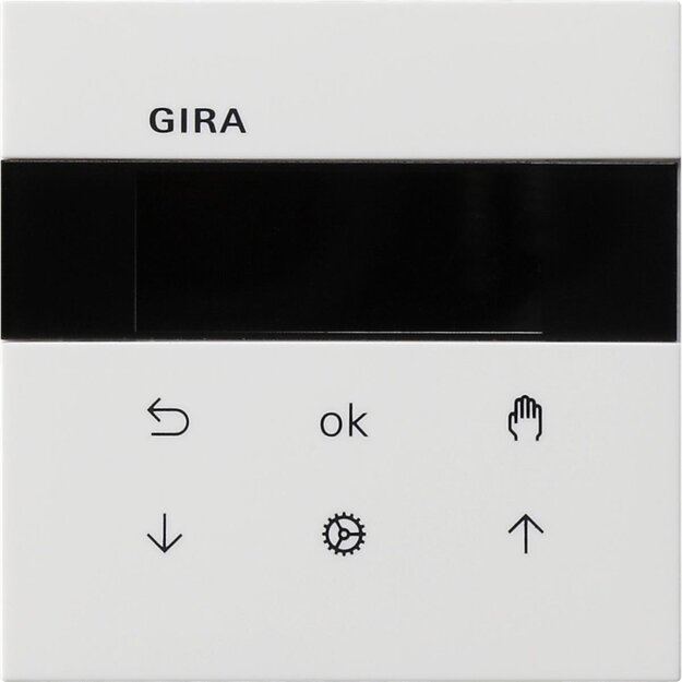 Gira 5366112 S3000 Jalousie- + Schaltuhr Display Flächenschalter Reinweiß