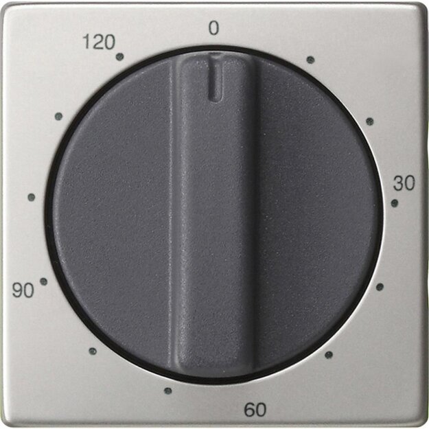 Gira 0642600 Abdeckung Knebel Zeitschalter 120 min System 55 Edelstahl