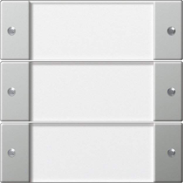 Gira 2133600 Wippenset 3-fach Beschriftungsfeld System 55 Klar/Edelstahl