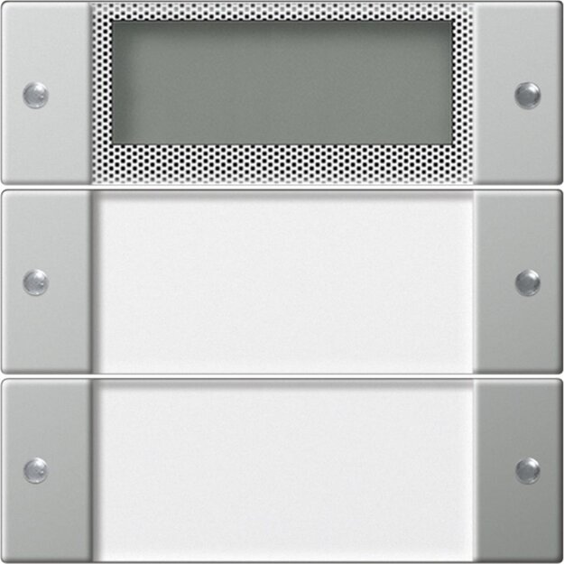 Gira 2142600 Wippenset 2-fach Plus Beschriftungsfeld System 55 Klar/Edelstahl